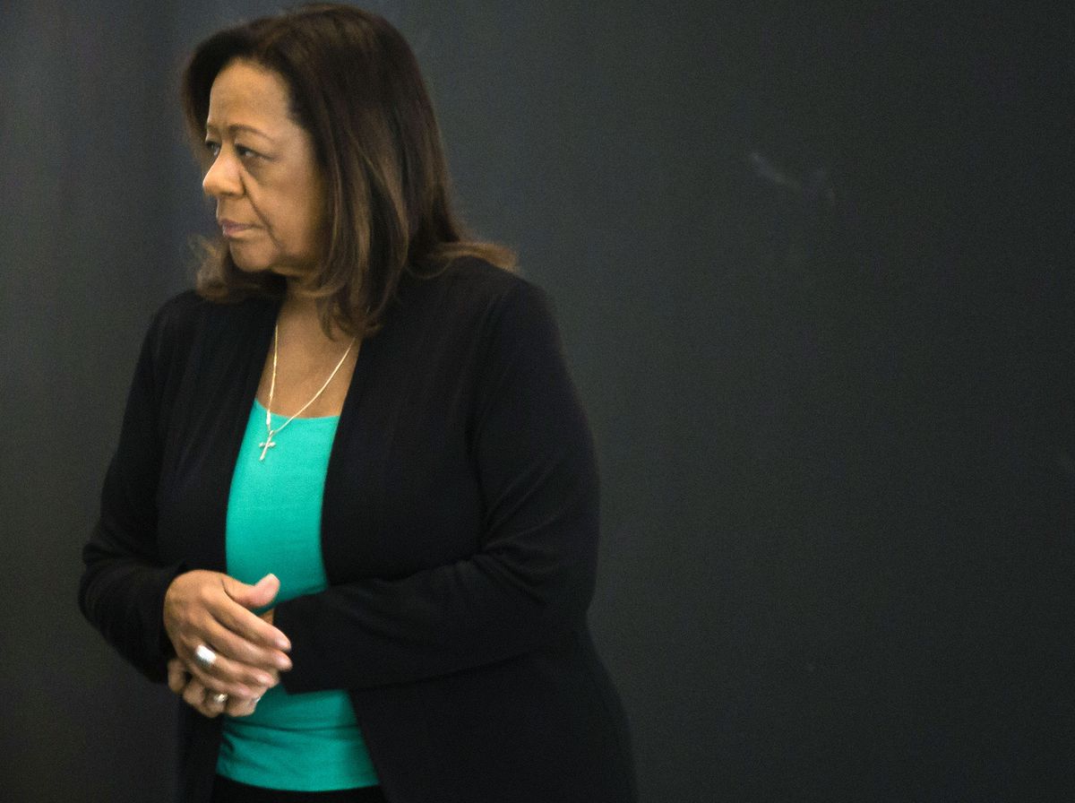 Disgraced former Chicago schools CEO Barbara Byrd-Bennett before being sentenced April 28. | James Foster / Sun-Times