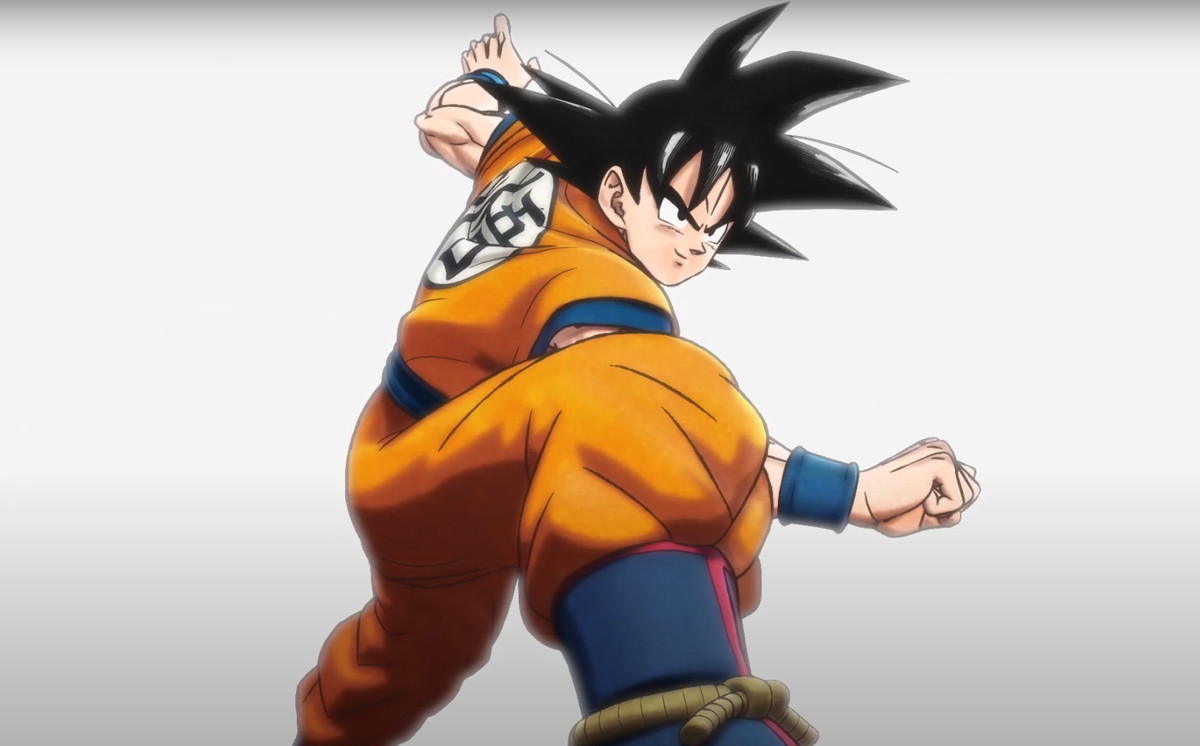 Goku from the Dragon Ball Super: Superhero teaser trailer