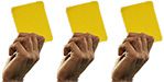 3 yellow cards