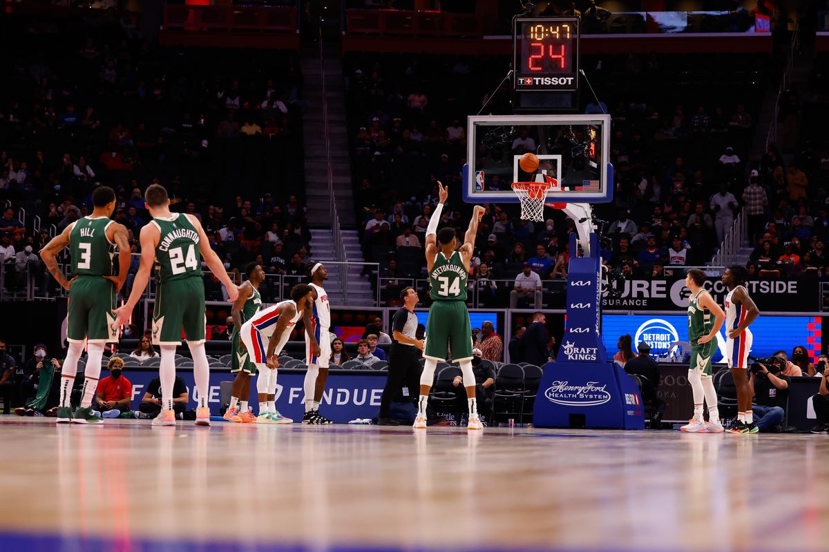 NBA: Milwaukee Bucks at Detroit Pistons