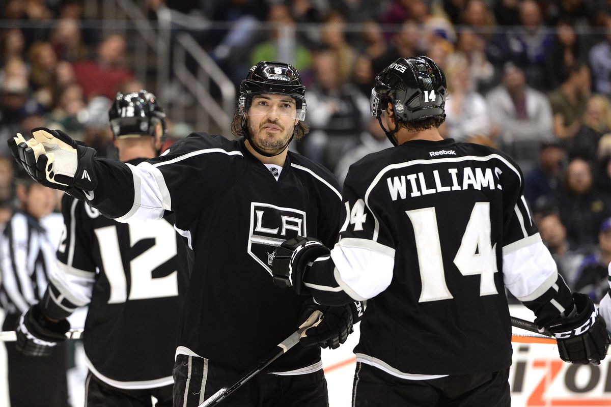 I dunno what kind of picture goes with a generic puck possession article, so here's Doughty making a funny face