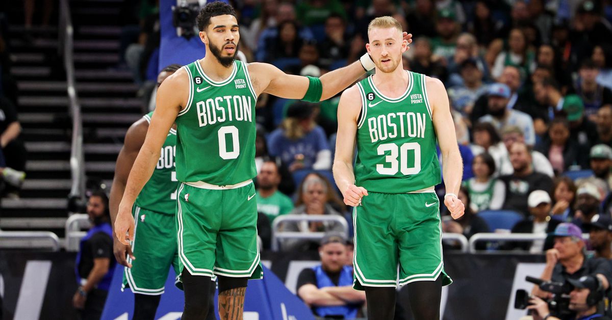 Sam Hauser breaks out of slump in Celtics loss to Magic: ‘just gotta keep shooting’