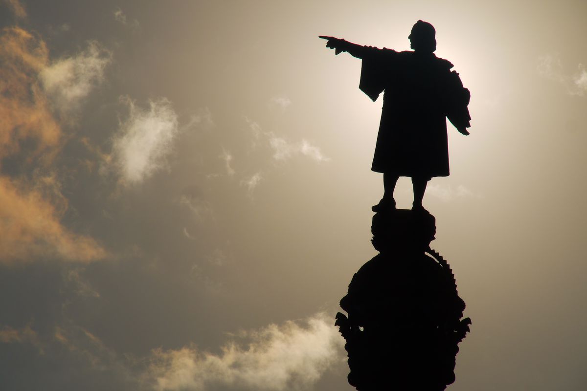 Statue de Christophe Colomb, Barcelone, Espagne