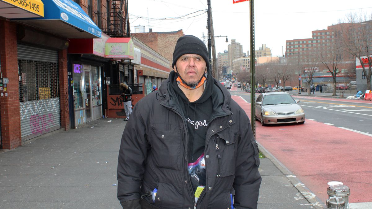 Angel Melendez carries multiple Narcan bottles on him, since, he says, overdoses have spiked in the ‘The Hub,’ the South Bronx neighborhood where he and others inject drugs. He has reversed at least six overdoses in the past few months, he says.