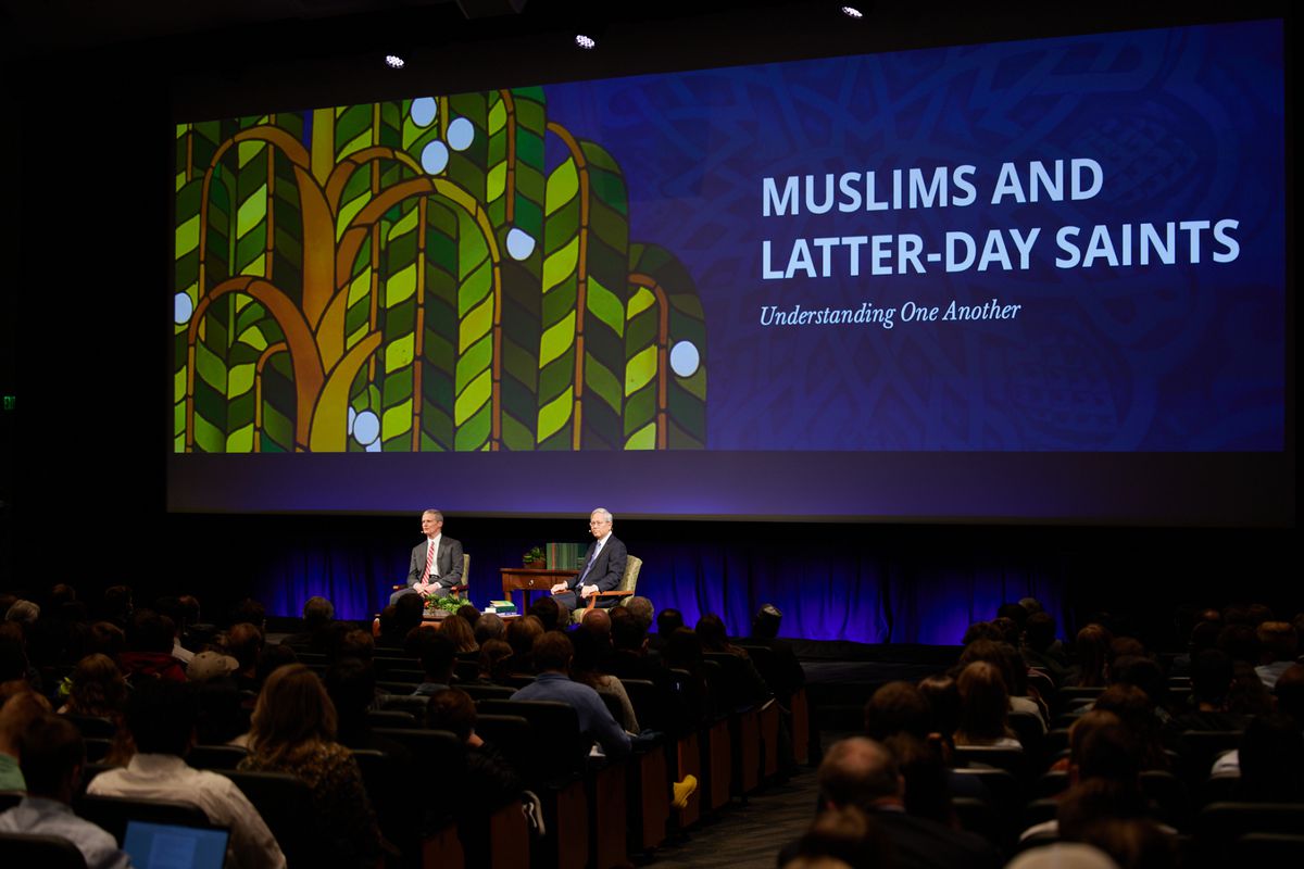 Latter-day Saint leaders introduce a new pamphlet on understanding between their faith and Muslims on Oct. 19, 2021.