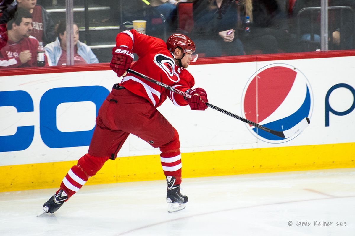 Eric Staal suffered an injury while training and underwent surgery to repair a "core muscle."