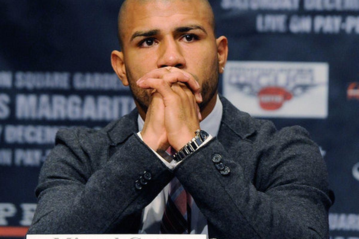 Miguel Cotto is too afraid to fight, says Sergio Martinez. (Photo by Patrick McDermott/Getty Images)