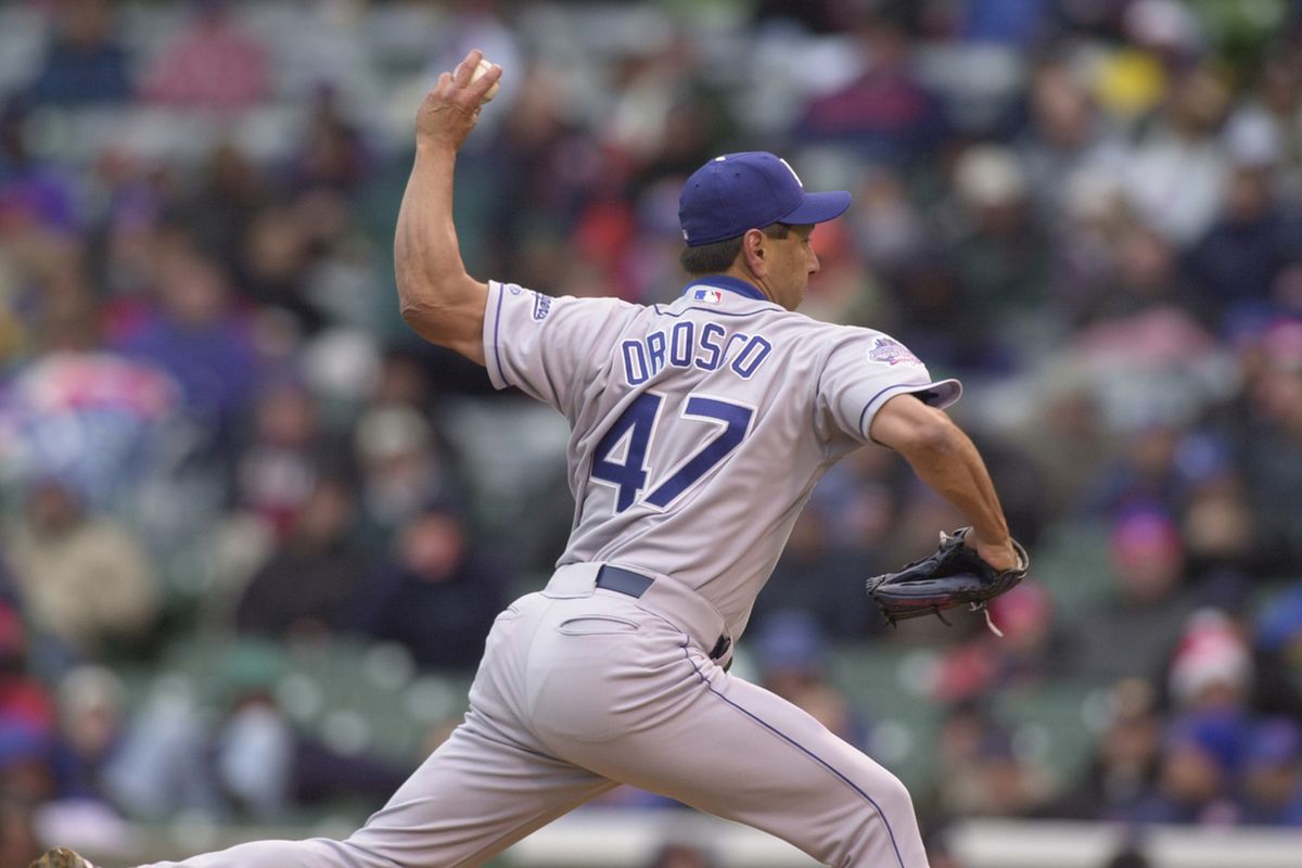 Jesse Orosco as a member of the 2001-2002 Dodgers