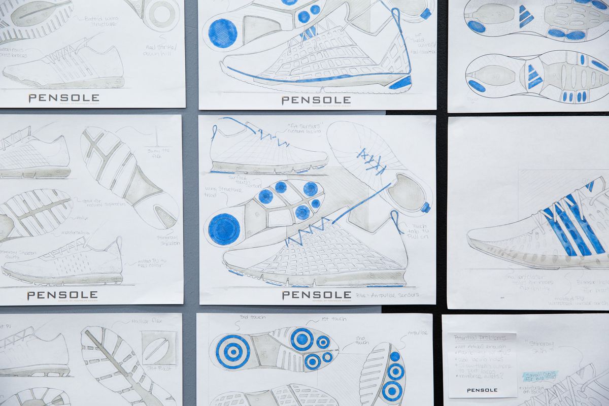 Pensole sneaker sketches