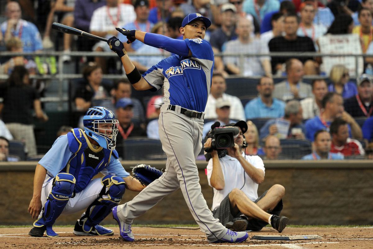 Carlos Gonzalez took part in the 2012 Home Run Derby and could do so again in 2013.