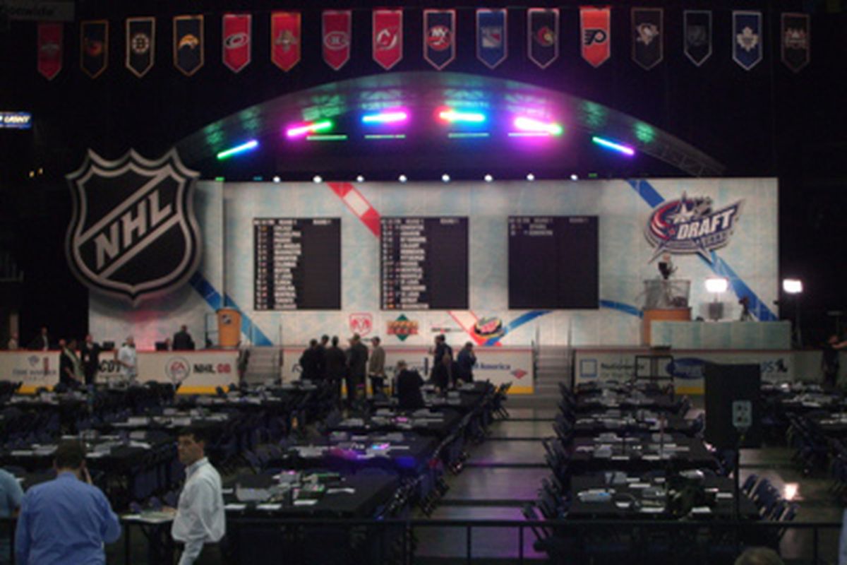 The draft floor in Columbus in 2007.