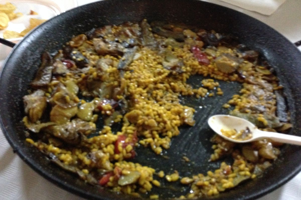 Delicious vegetarian paella, thanks to Ernesto & Celtic Submarí