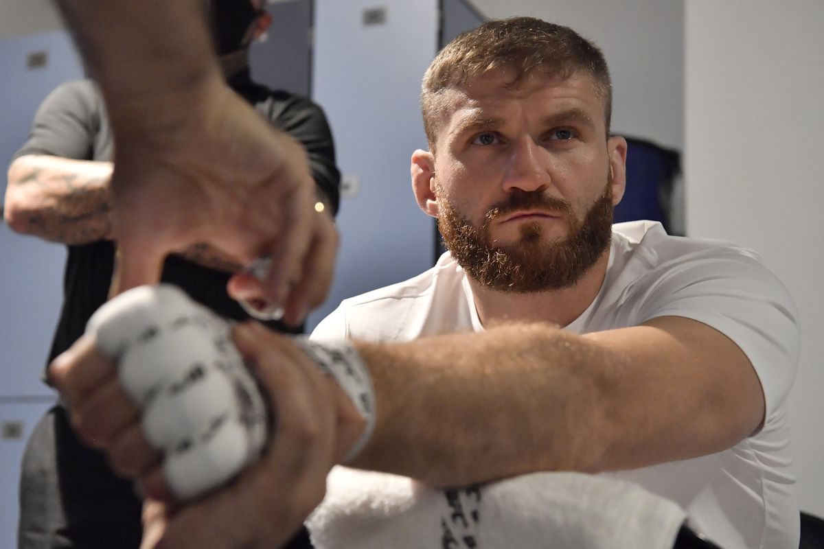 Jan Blachowicz before his fight against Glover Teixeira at UFC 267. 
