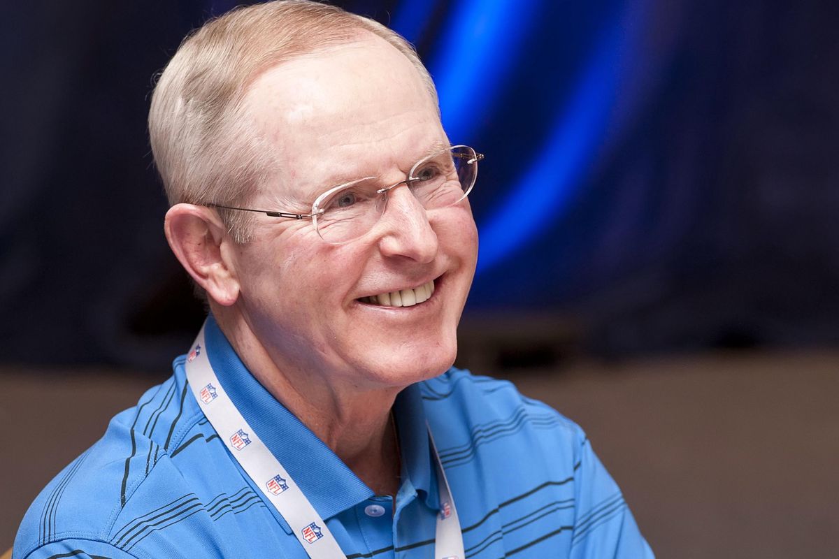 A smiling Tom Coughlin answers questions Wednesday at the NFL Owners' Meetings