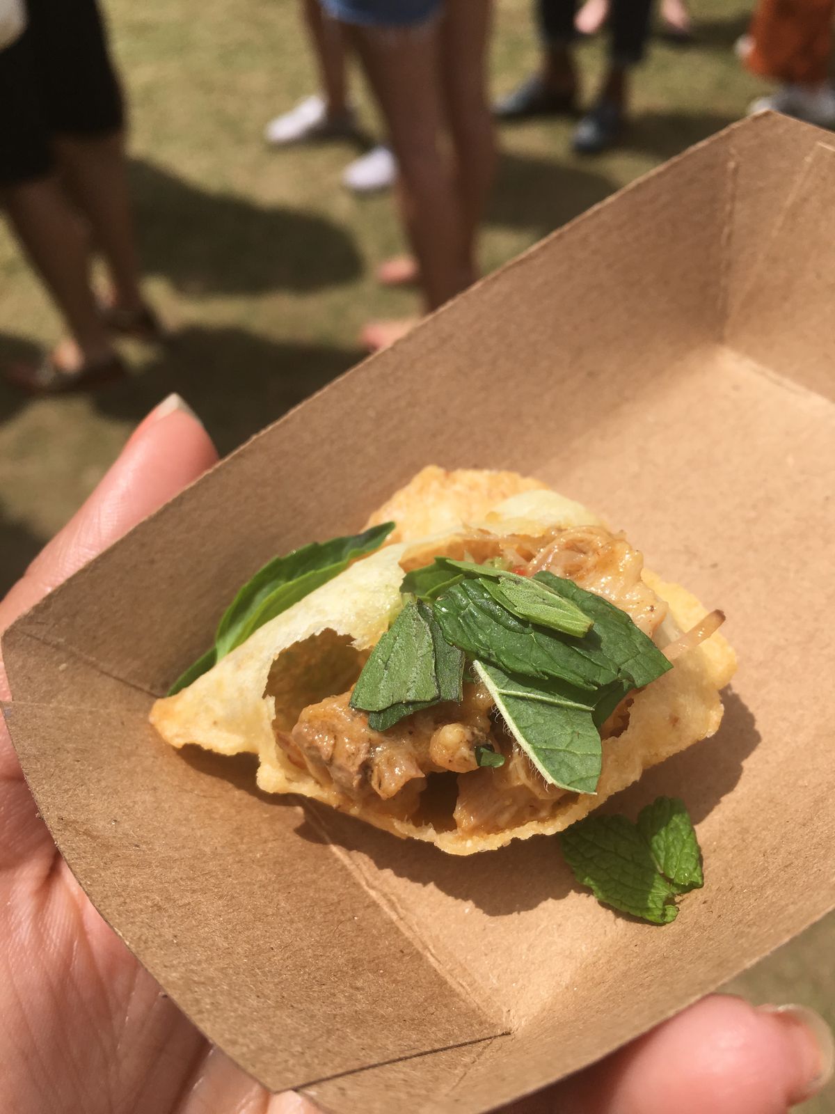 Lenoir’s pani puri at Austin Food &amp; Wine Festival 2019