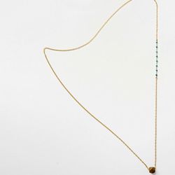 <b>Marisa Haskell</b> Montana Brass Bead Necklace, <a href="http://shopbird.com/product.php?productid=29118&cat=0&manufacturerid=556&page=1">$90</a> at Bird