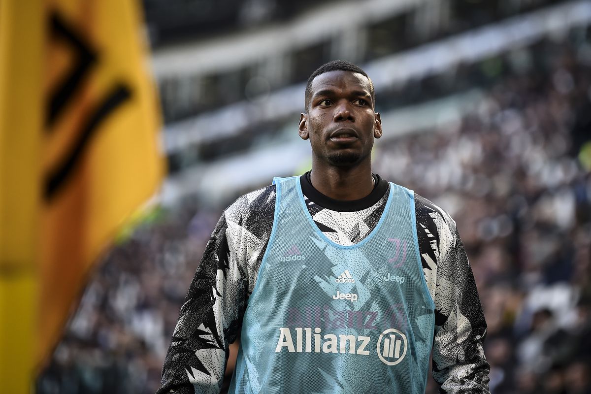 Paul Pogba of Juventus FC warms up during the Serie A...