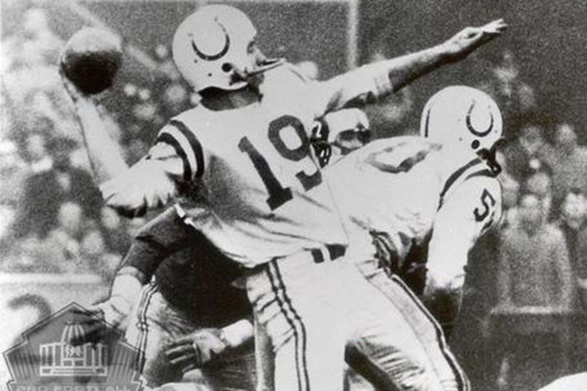 Baltimore Colts legendary QB Johnny Unitas