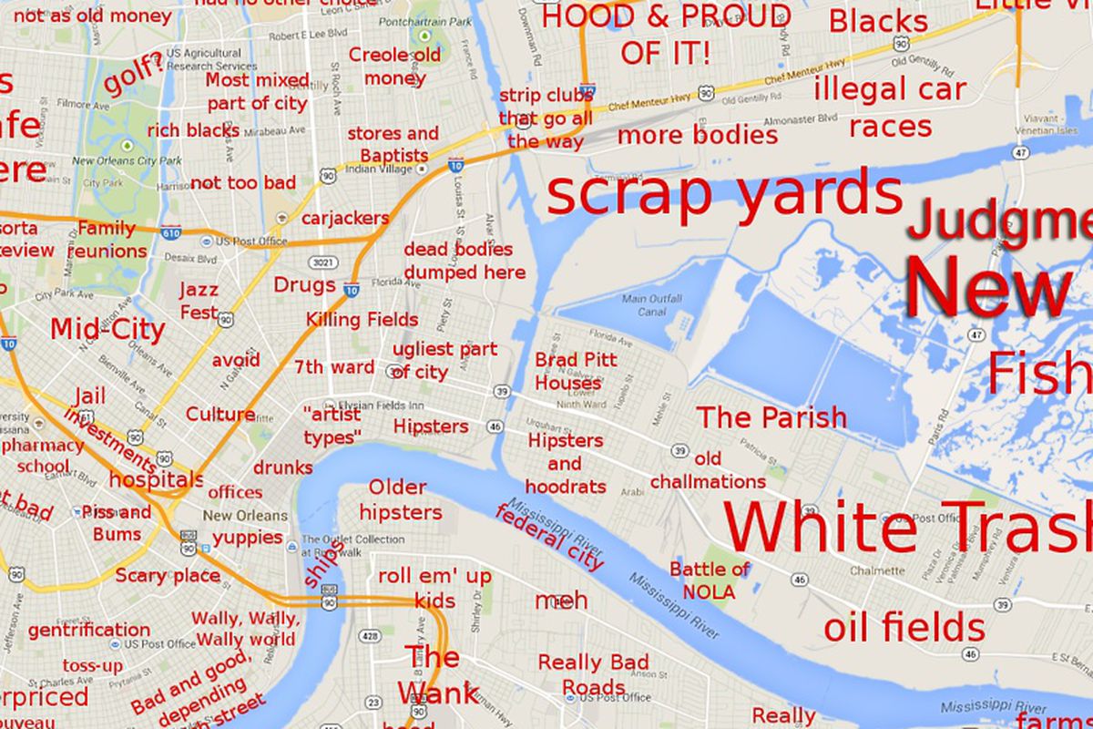 judgmental map of new orleans, sofab opening is imminent