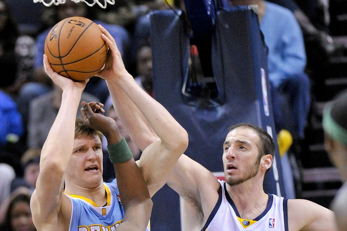 Timofey Mozgov and Kosta Koufos. Old teammates might see some time against each other tonight.