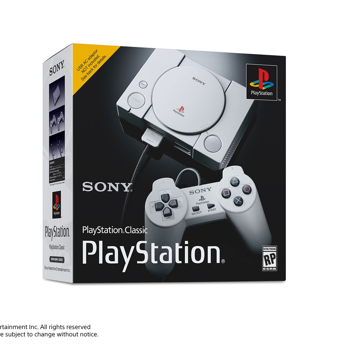 PlayStation Classic box art - left angle view