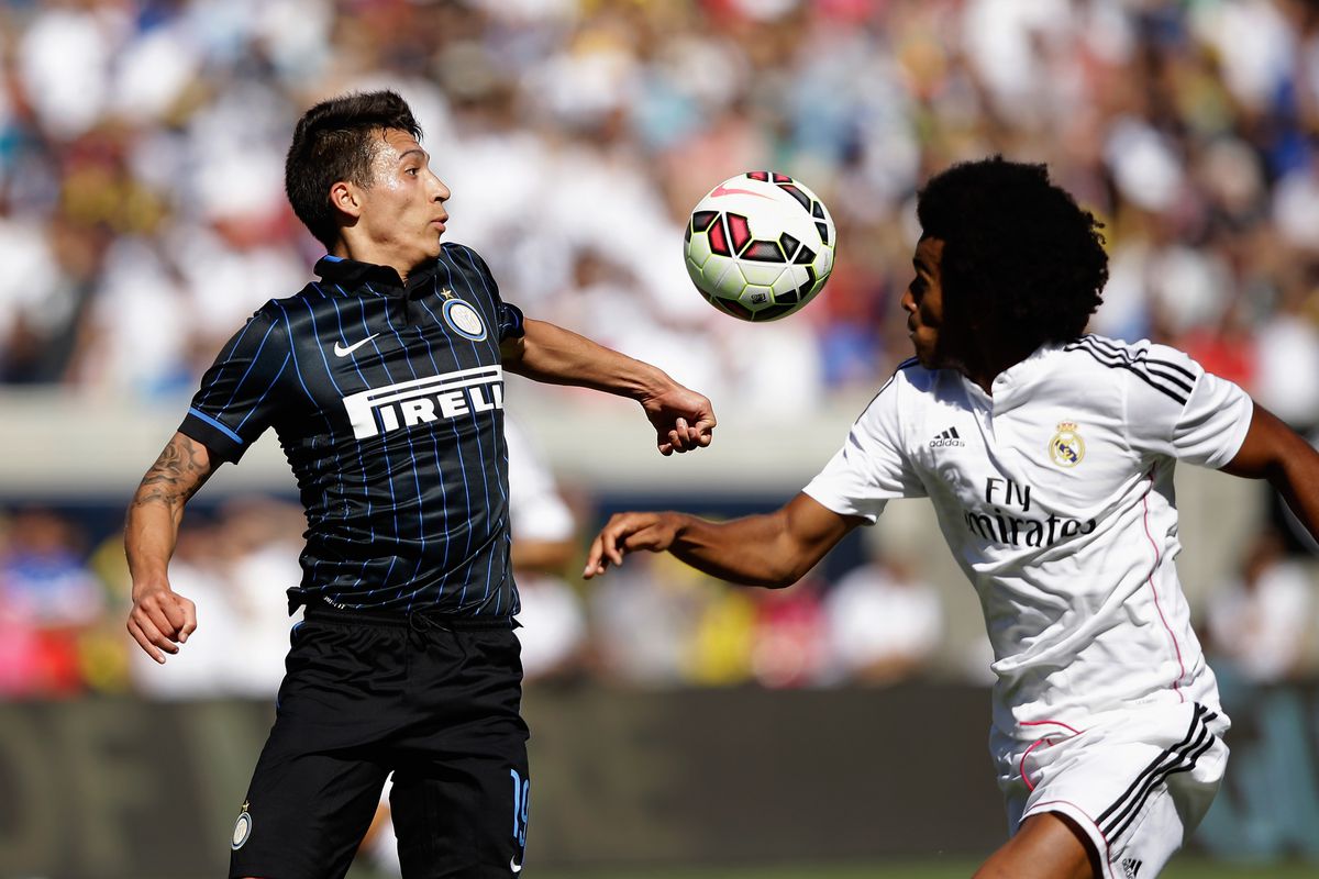 Derik in action for Real Madrid against Inter Milan
