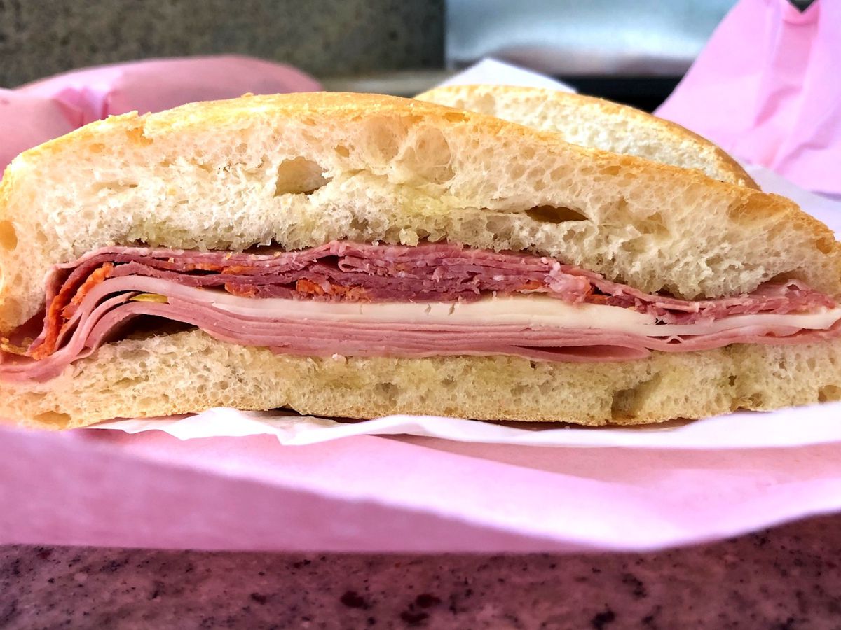 The sandwich from Roma Market in Pasadena.