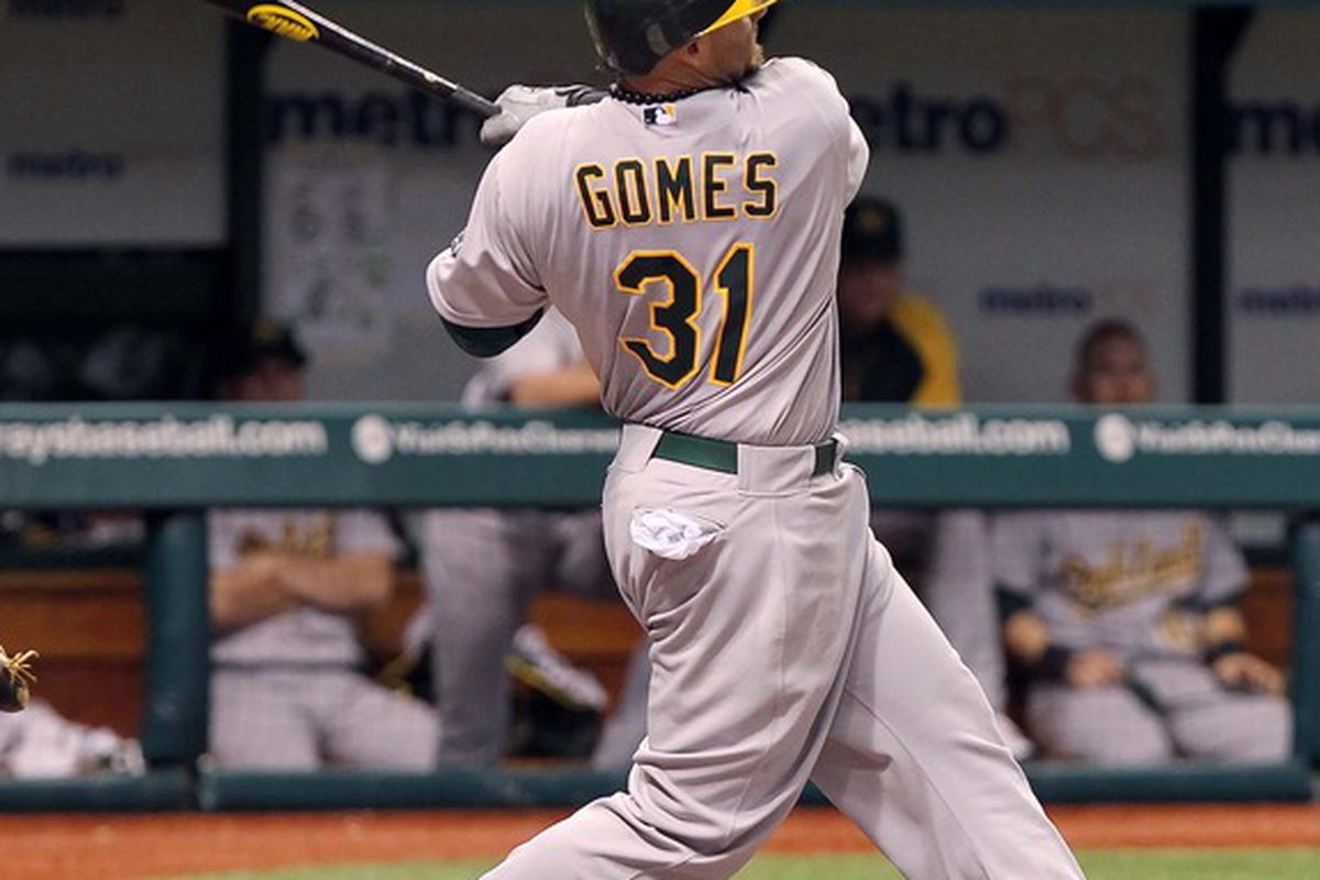 Gomer, <em>noun</em>, (ˈgō-mər): A homer hit by Jonny Gomes