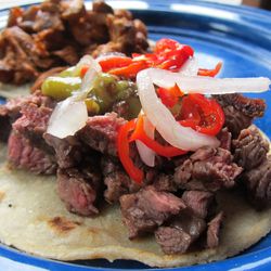 Tacos from Sembrado by <a href="http://www.flickr.com/photos/scottlynchnyc/9431070175/in/pool-eater">Scoboco</a>. 