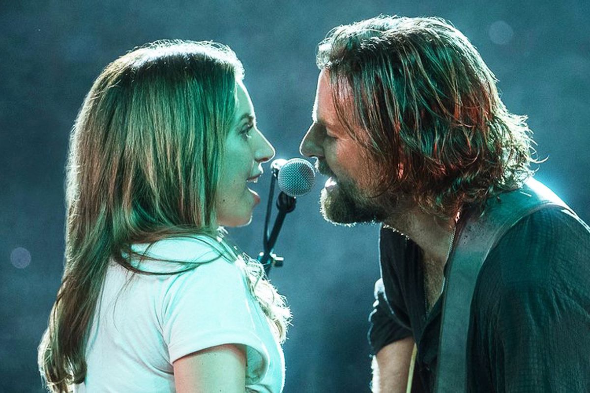 Lady Gaga and Bradley Cooper star in A Star is Born, directed by Cooper.
