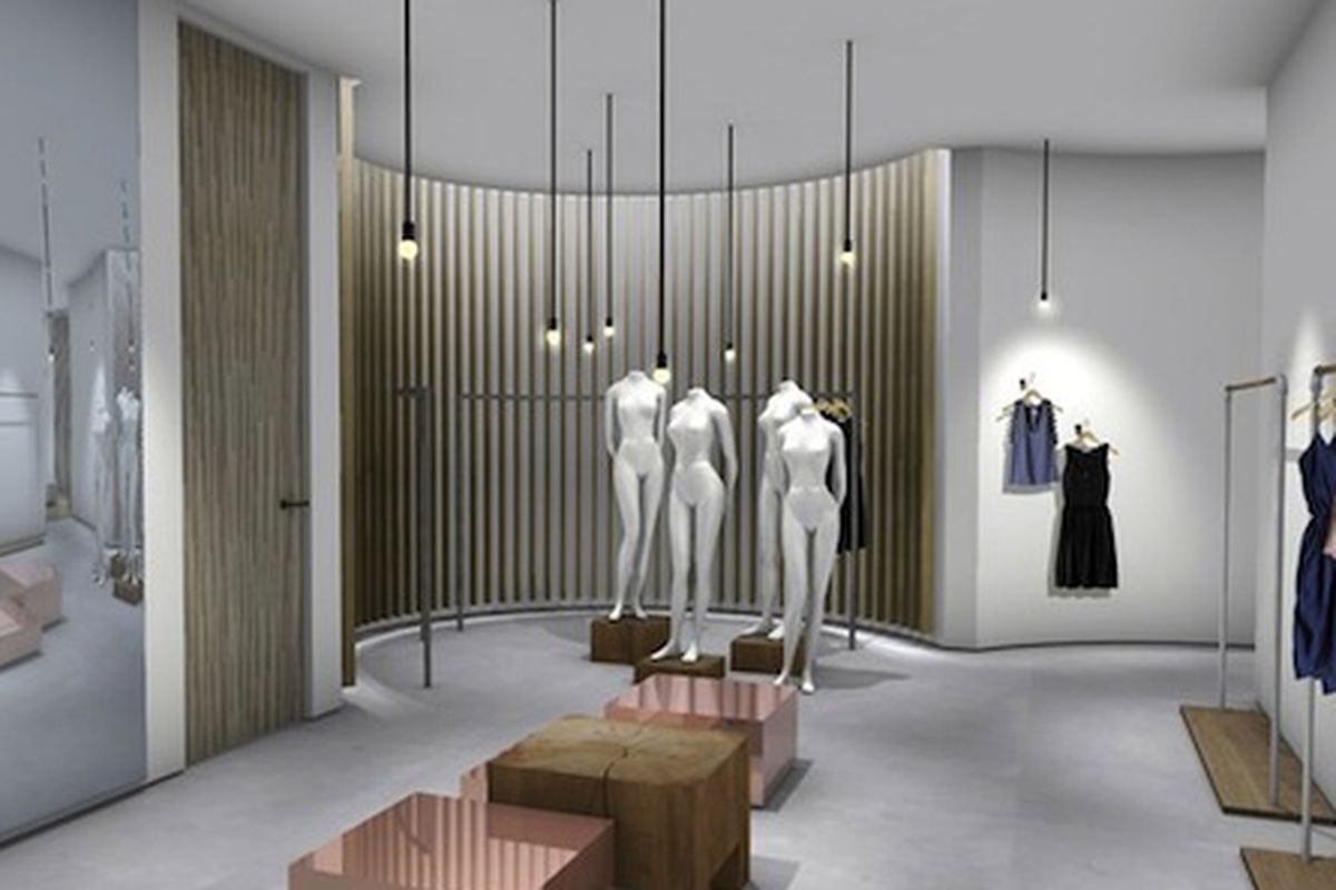 A rendering of Rebecca Taylor's third Manhattan store via WWD