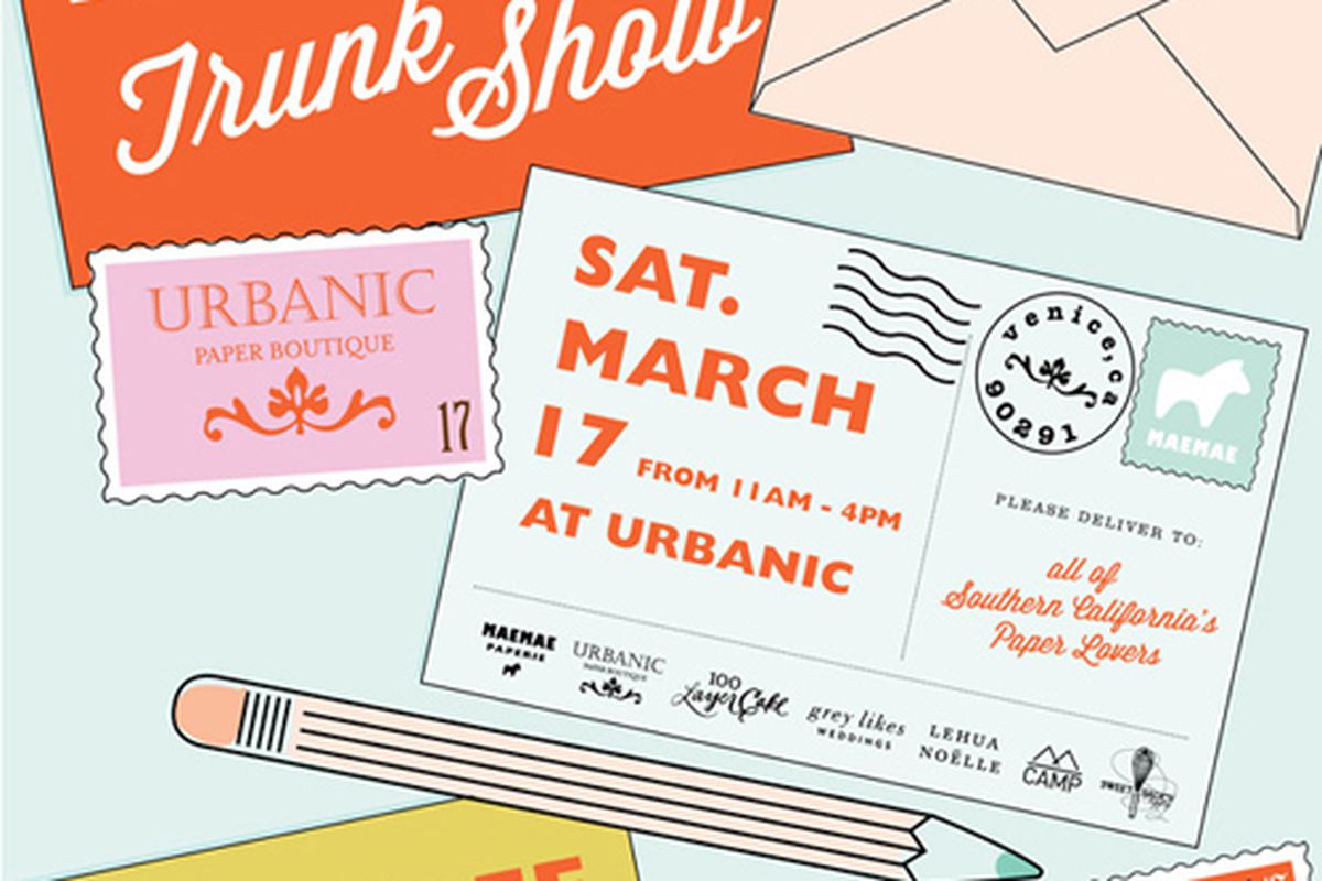 Urbanic Paper Boutique's next trunk show