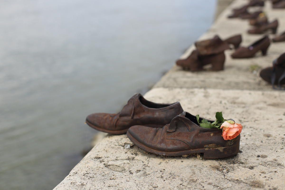 Shoes on the Danube, a monument to Hungarian Jews shot in World War II.