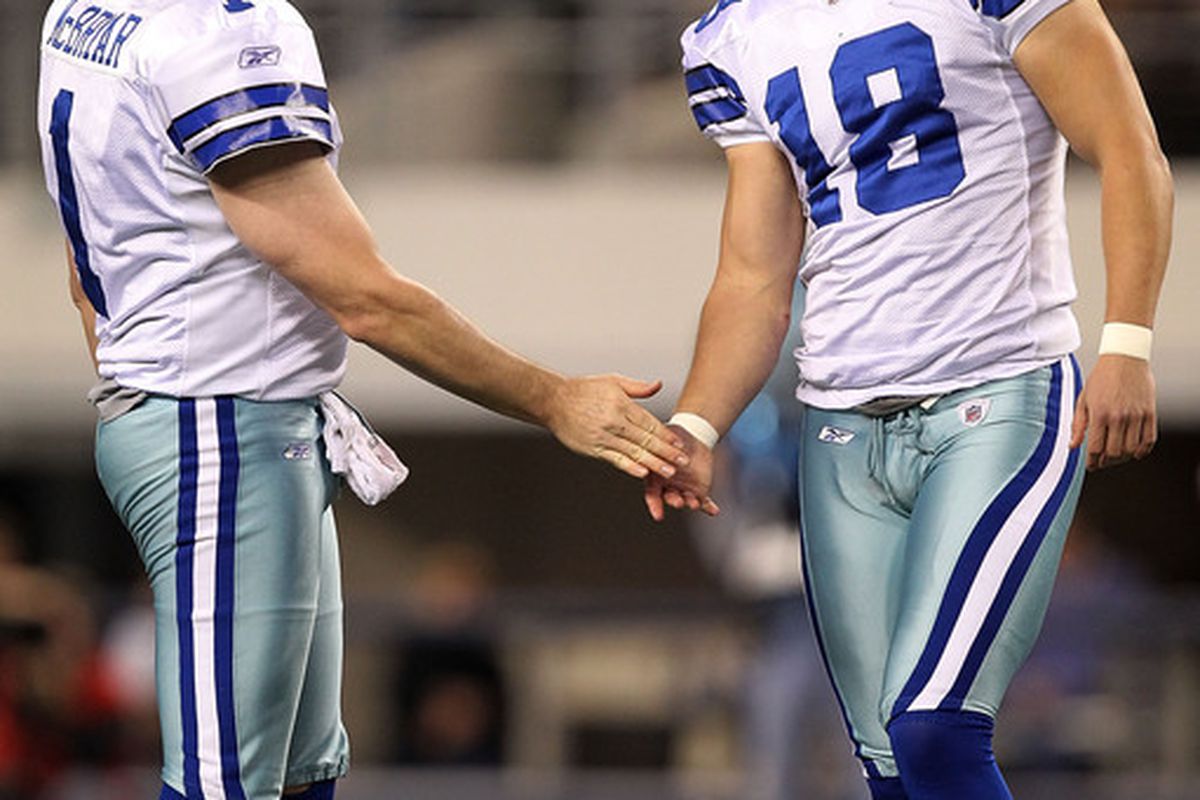 Free agent punter Mat McBriar continues his independent rehab work as the Cowboys add a new rookie to the mix at OTAs. 