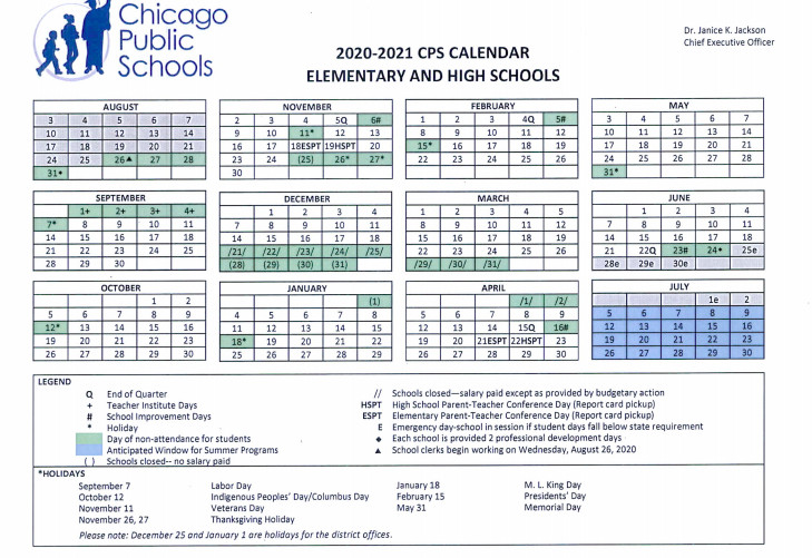 Cps Calendar 2022 Chicago Says First Day Of School This Fall Will Be Sept. 8 - Chalkbeat  Chicago