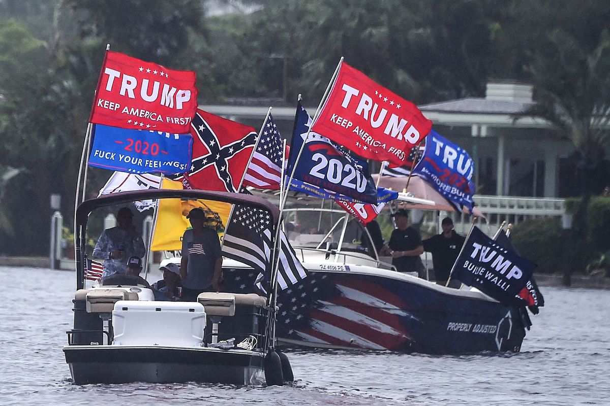 A pro-Trump boat rally.