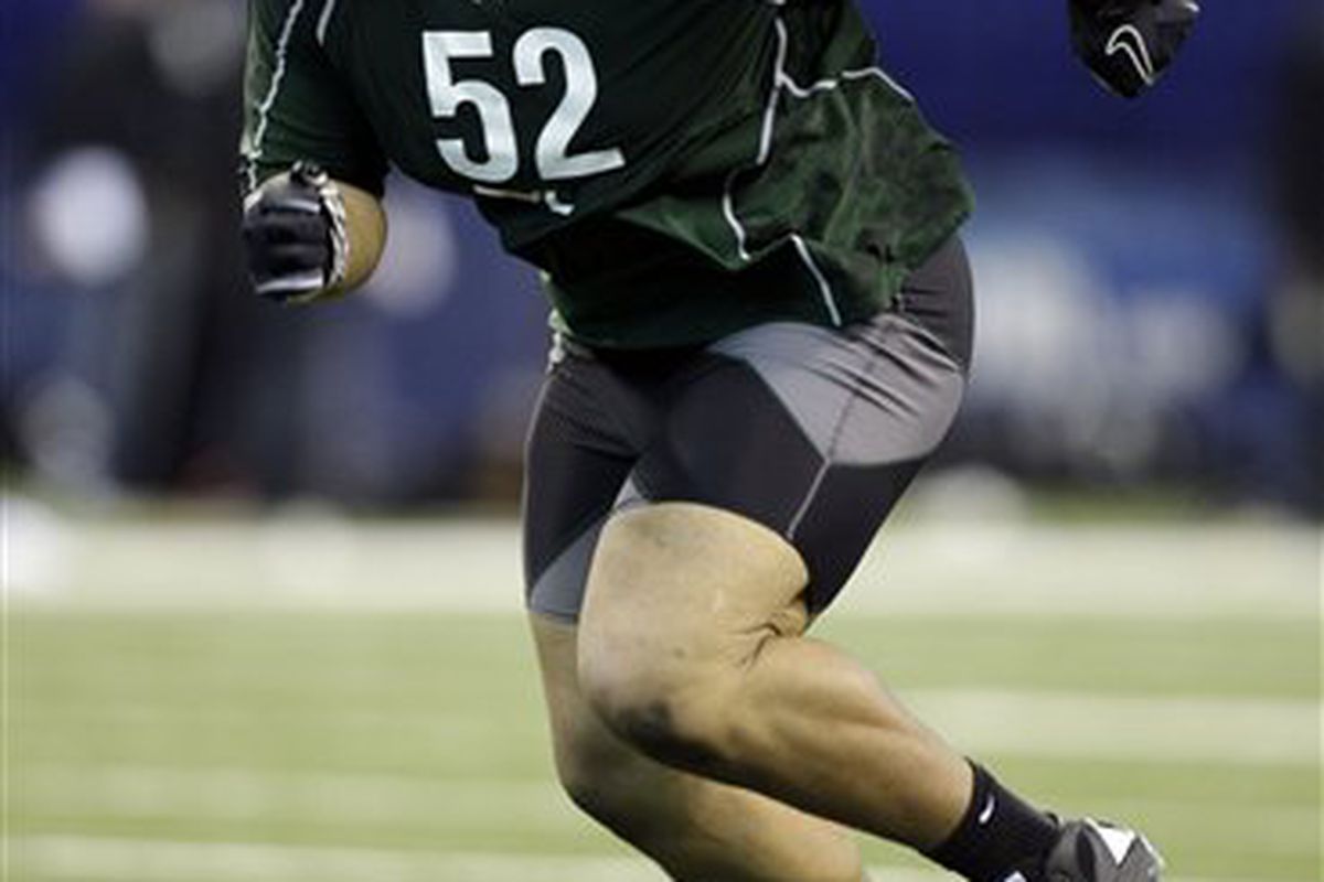 Still the one? Suh at the Combine...