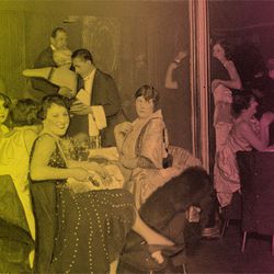 Opening Night at Evelyn Nesbit Thaw's New Speakeasy, 1930, From the collections of NY Daily News Archive/Getty Images via New York Magazine [<a href="http://nymag.com/nightlife/features/65625/">link</a>]