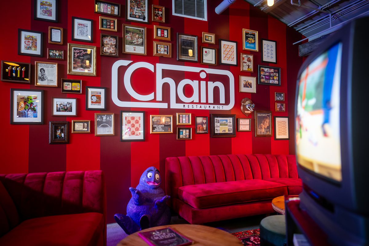Seating area for Chain in Los Angeles.