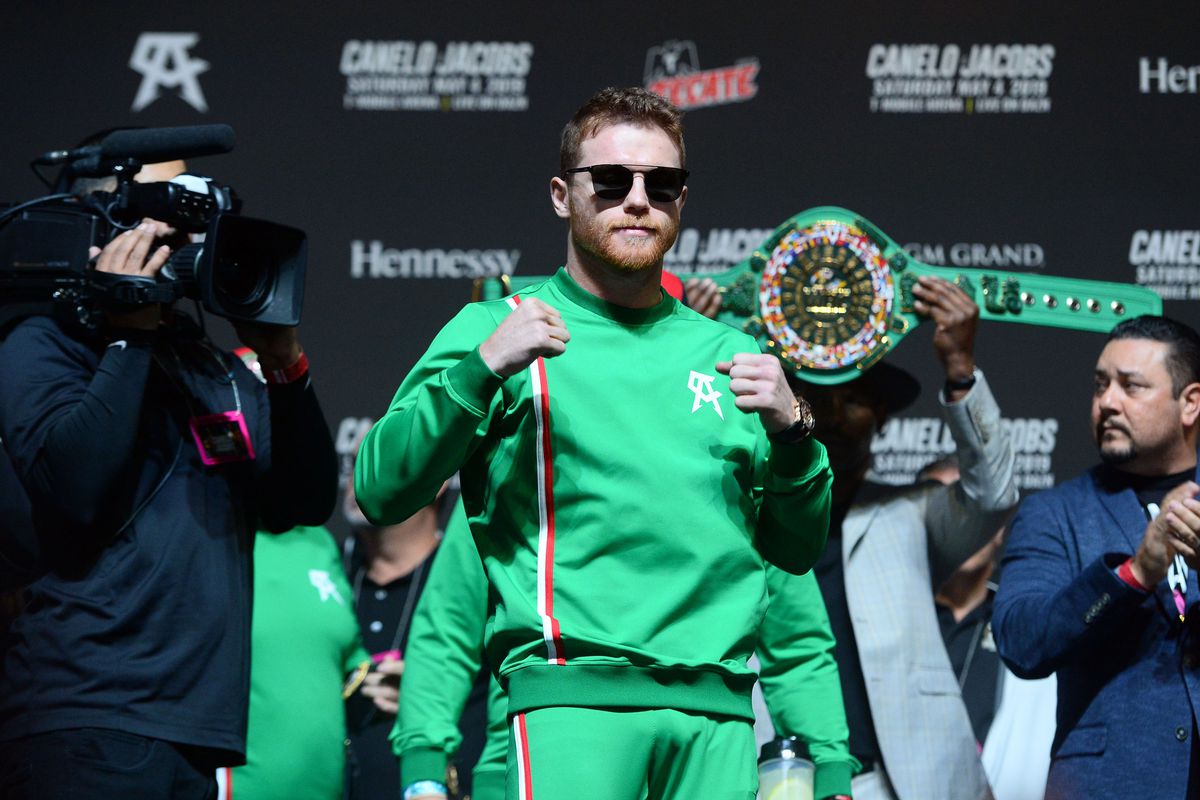 Boxing: Canelo vs Jacobs - Weigh Ins