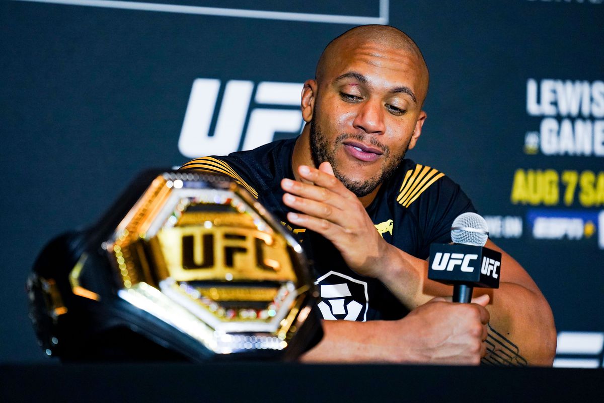 UFC 265: Derrick Lewis vs. Ciryl Gane press conference post fight