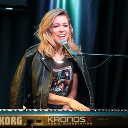 Singer-songwriter Rachel Platten performs in the Q102 Performance Theater on Tuesday, March 8, 2016, in Philadelphia. 