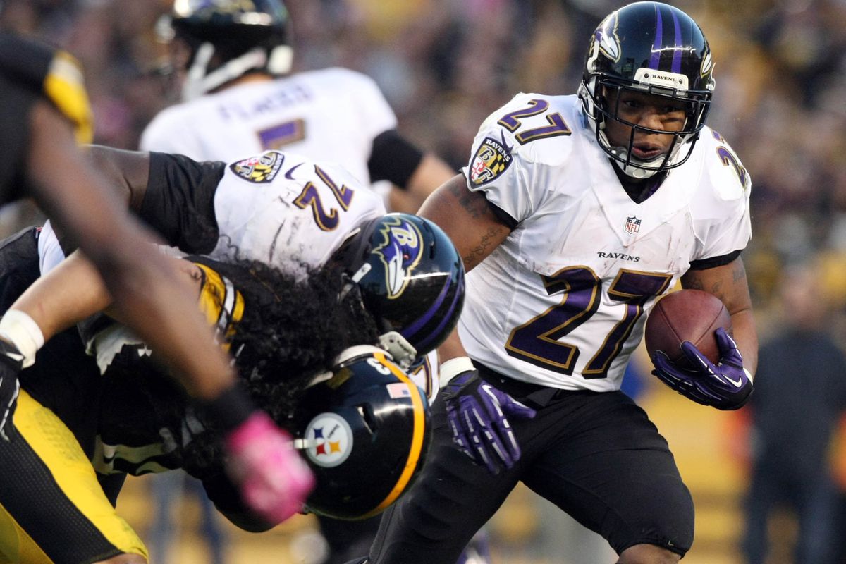 Ray Rice and the Ravens are as high as No. 13 and as low as No. 19 this week. 