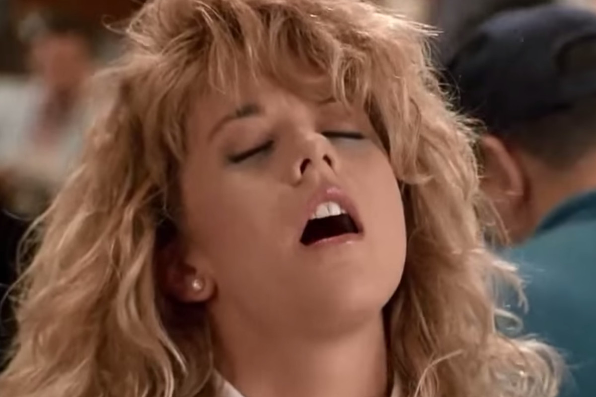 Perhaps the most famous fake orgasm of all time, from When Harry Met Sally