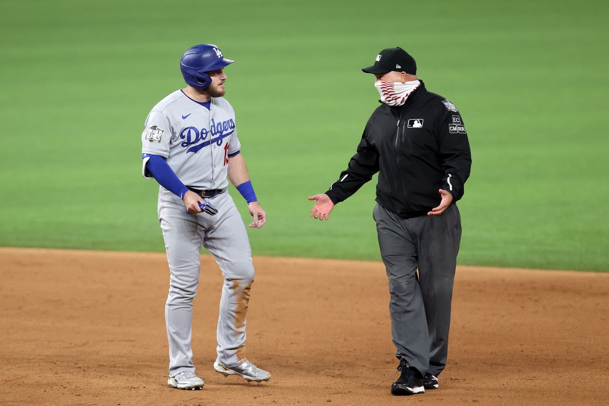 Mark Carlson is the crew chief for the umpires that will arbitrate the Dodgers-Padres NLDS.