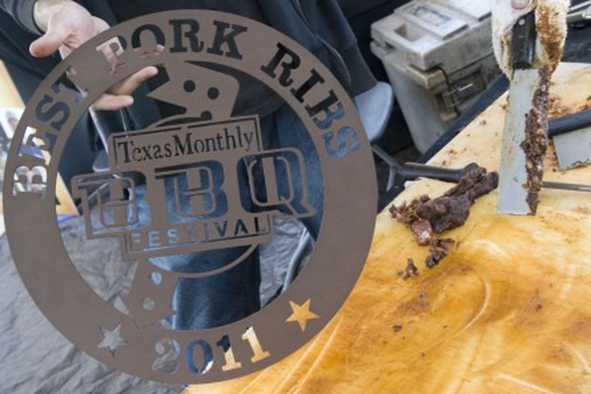 A scene from the Texas Monthly BBQ Festival. 