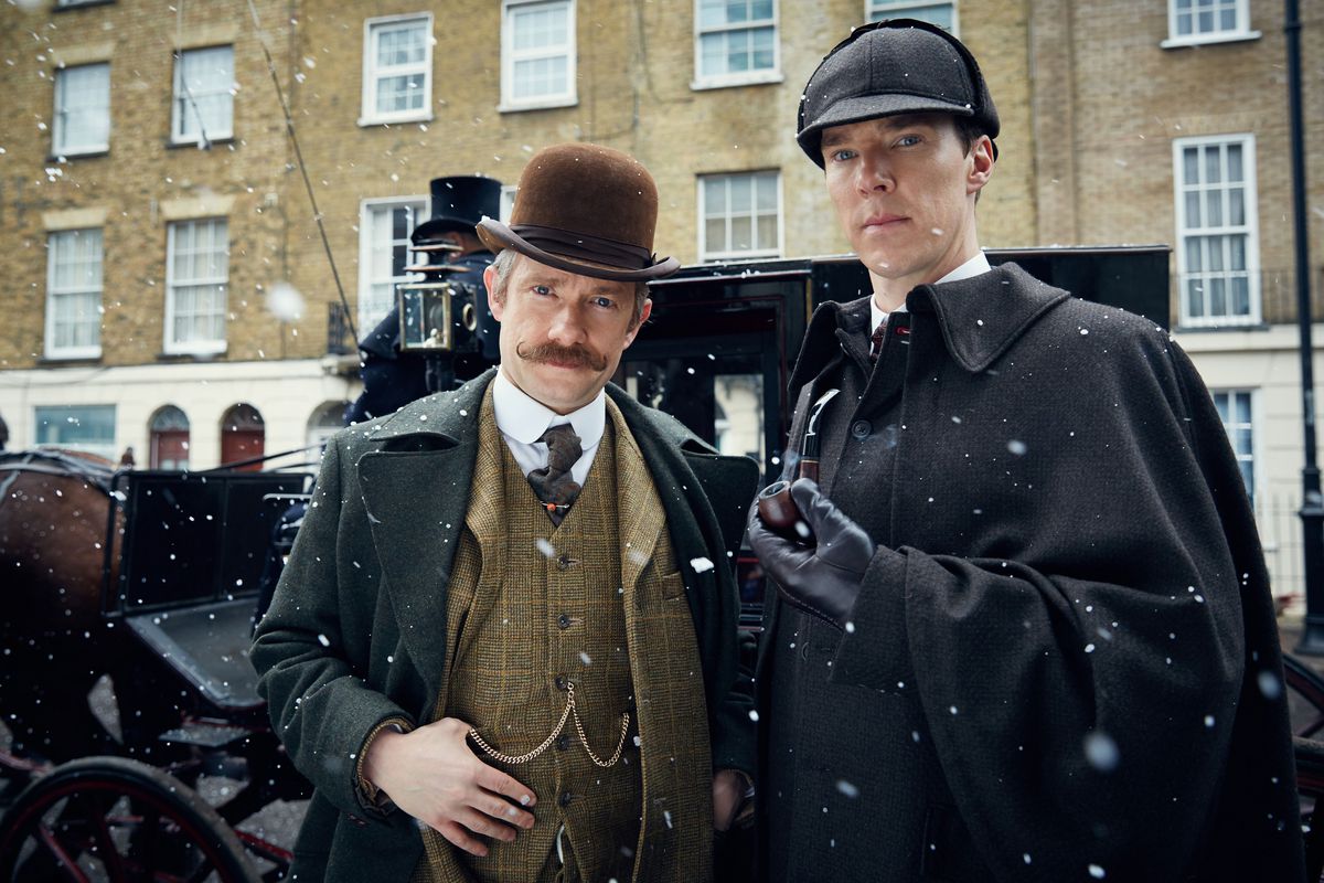 Sherlock and Watson in Victorian times.