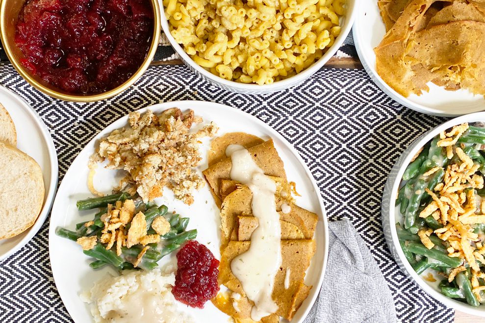 Vegan Thanksgiving dishes from Skull &amp; Cakebones.