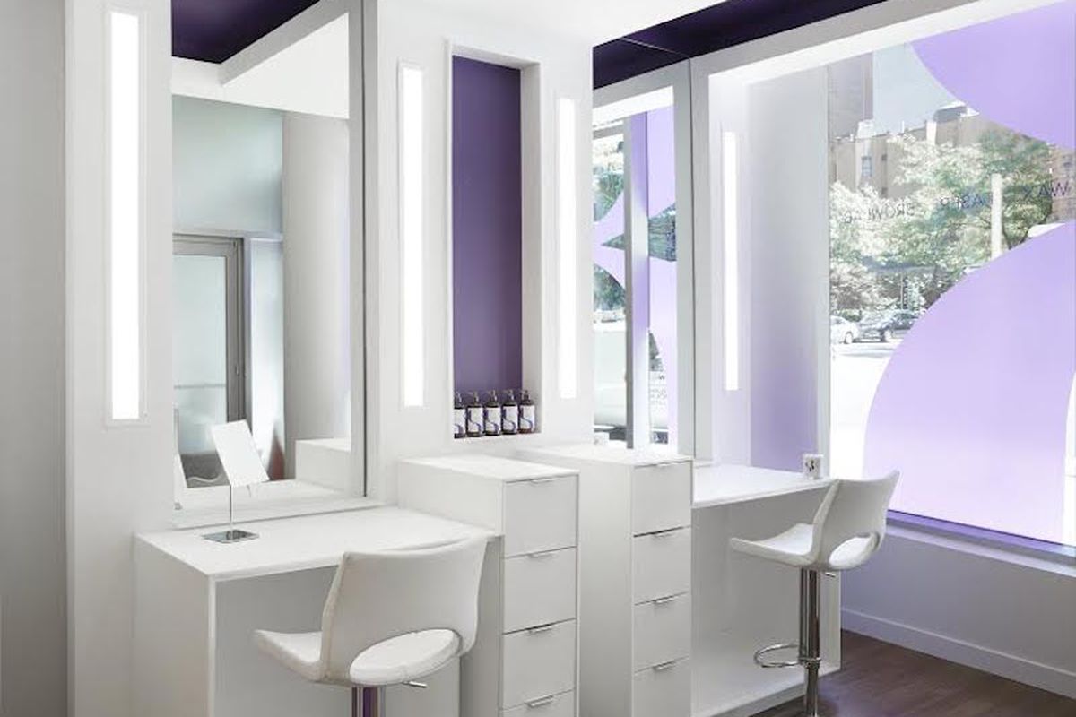 A rendering of the Browlab stations in the Upper West Side salon