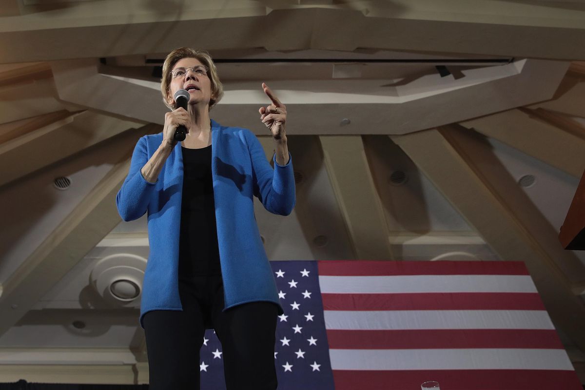 Senator Elizabeth Warren Holds Iowa Organizing Events For 2020 Presidential Race